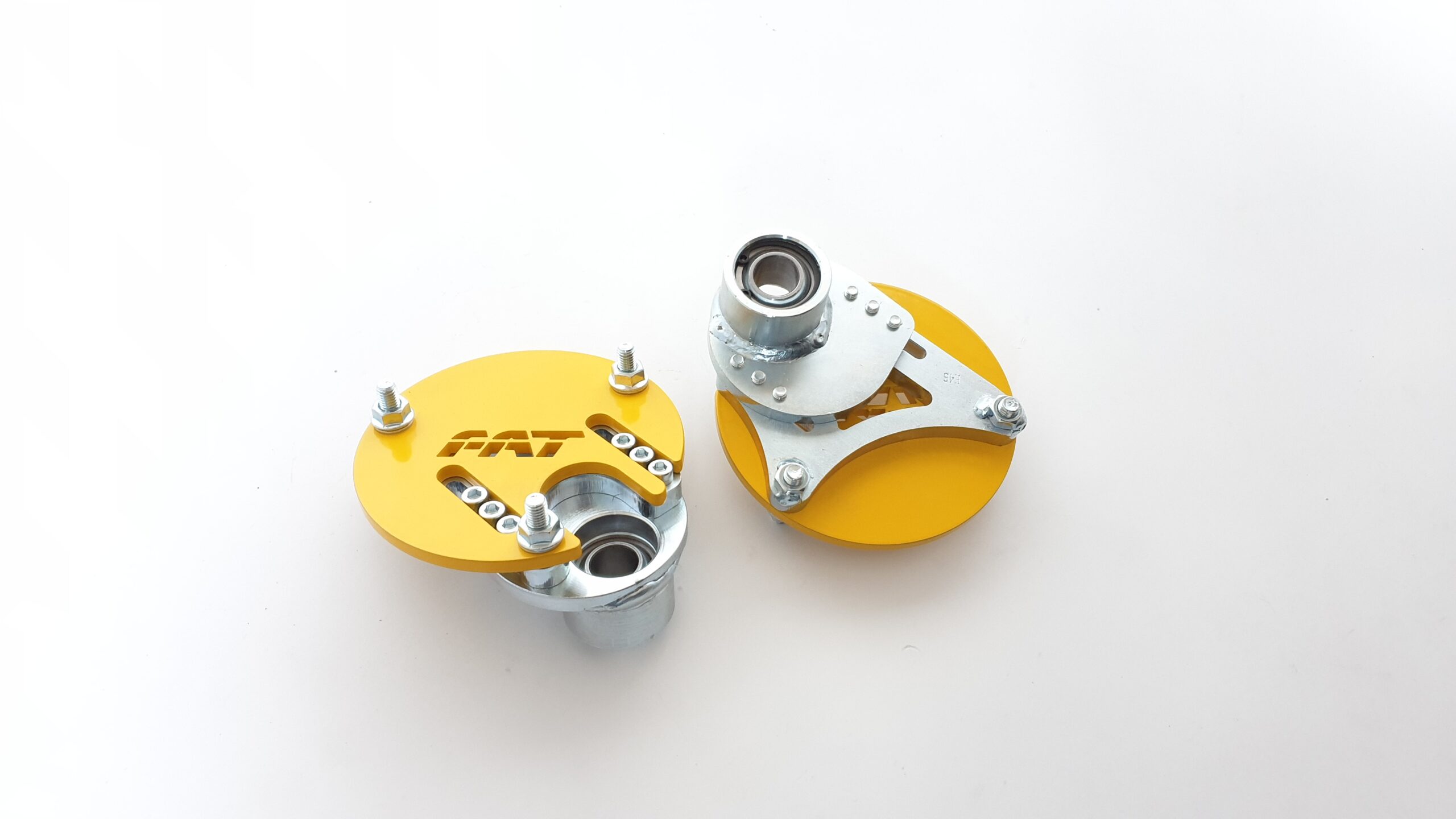 Top mounts relocators for FAT E46 angle kit.